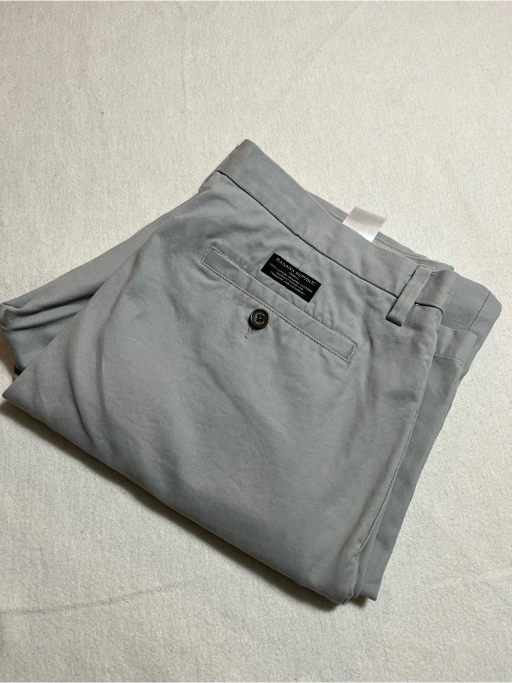 Banana Republic Light Gray Men's Chino Pants